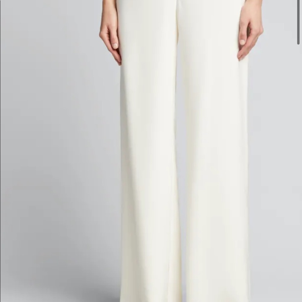NWT Lafayette148 New York Dalton High Rise Silk Cloud Pant, Size 6 (+ dress bag)